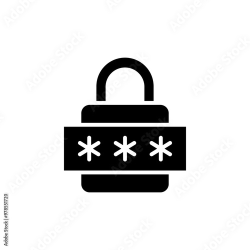 password glyph icon