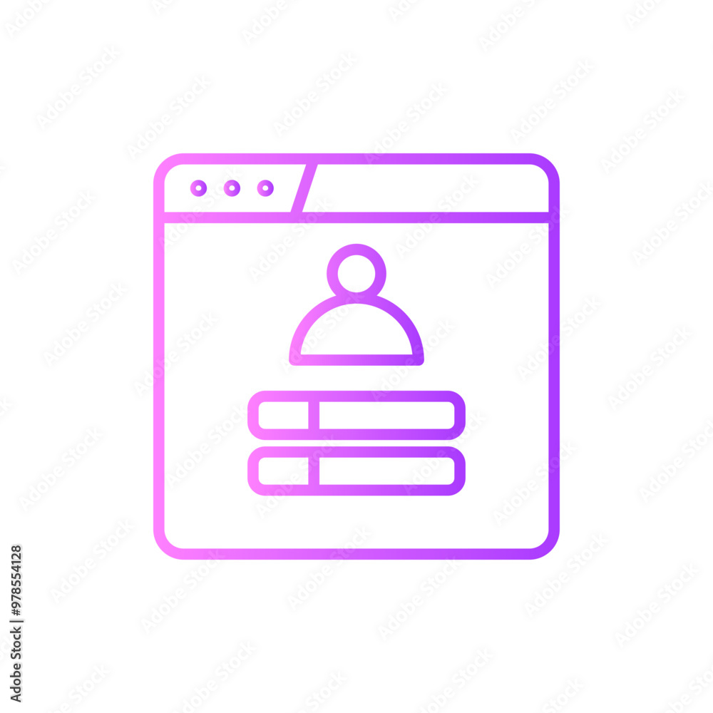 login gradient icon