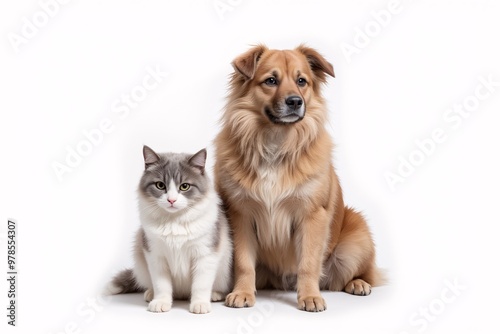 dog and cat, labrador, pet, puppy, animal,