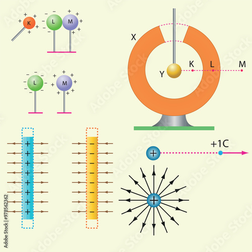 Optics, reflection lesson forms, Light Reflection infographic diagram with example of light source where incoming rays reflected on a smooth shiny mirror surface for physics science education