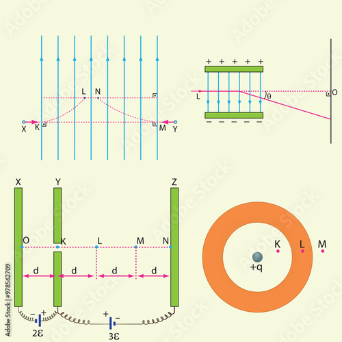 Optics, reflection lesson forms, Light Reflection infographic diagram with example of light source where incoming rays reflected on a smooth shiny mirror surface for physics science education