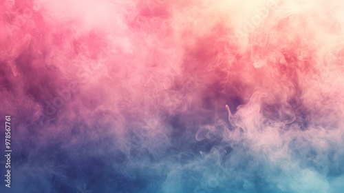 Abstract Smoke Background With Pink And Blue Colors