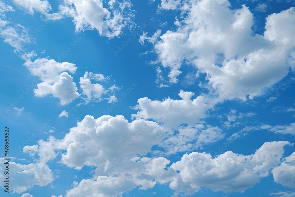 Blue Sky With Puffy White Clouds Blue Sky With Puffy White Clouds