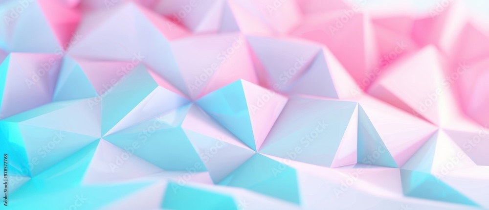 Vibrant Polygonal Surface with Triangular Pyramids, a modern design featuring a dynamic interplay of white, blue, and pink colors, creating an energetic and engaging backdrop. Vibrant Polygonal Surface with Triangular Pyramids, a modern design featuring a dynamic interplay of white, blue, and pink colors, creating an energetic and engaging backdrop.