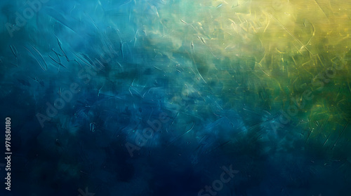 Gradient Blue to Olive abstract background