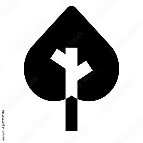 plant leaf solid icon