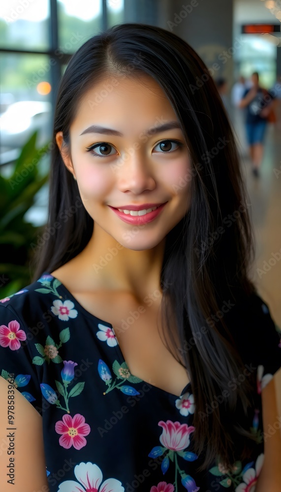 portrait of beautiful Singaporean young woman portrait of beautiful Singaporean young woman