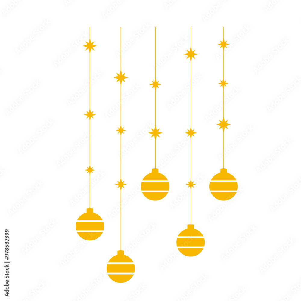 Elegant Gold New Year Decoration Elegant Gold New Year Decoration
