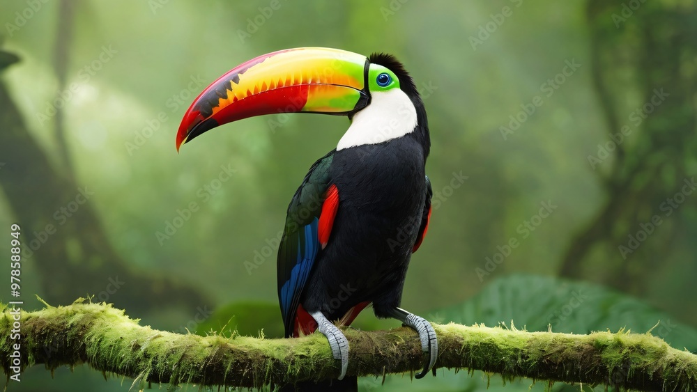 Obraz premium bird, toucan, beak, animal, tropical, hornbill