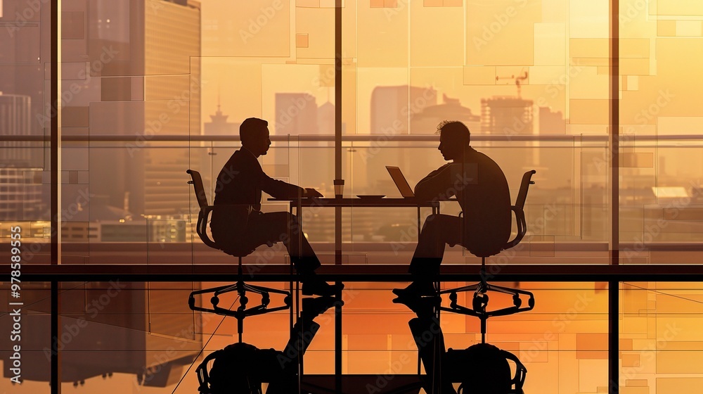 A scene depicting the important processes of negotiation and consultation. People are sitting around a table, engaged in intense discussions A scene depicting the important processes of negotiation and consultation. People are sitting around a table, engaged in intense discussions