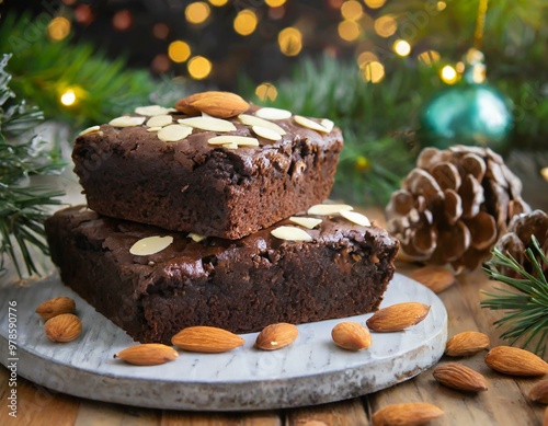 Winterliche Brownies