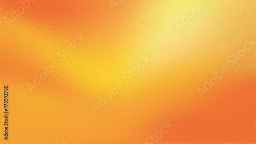 Metallic orange foil texture background vector illustration with glass effect, cmyk color