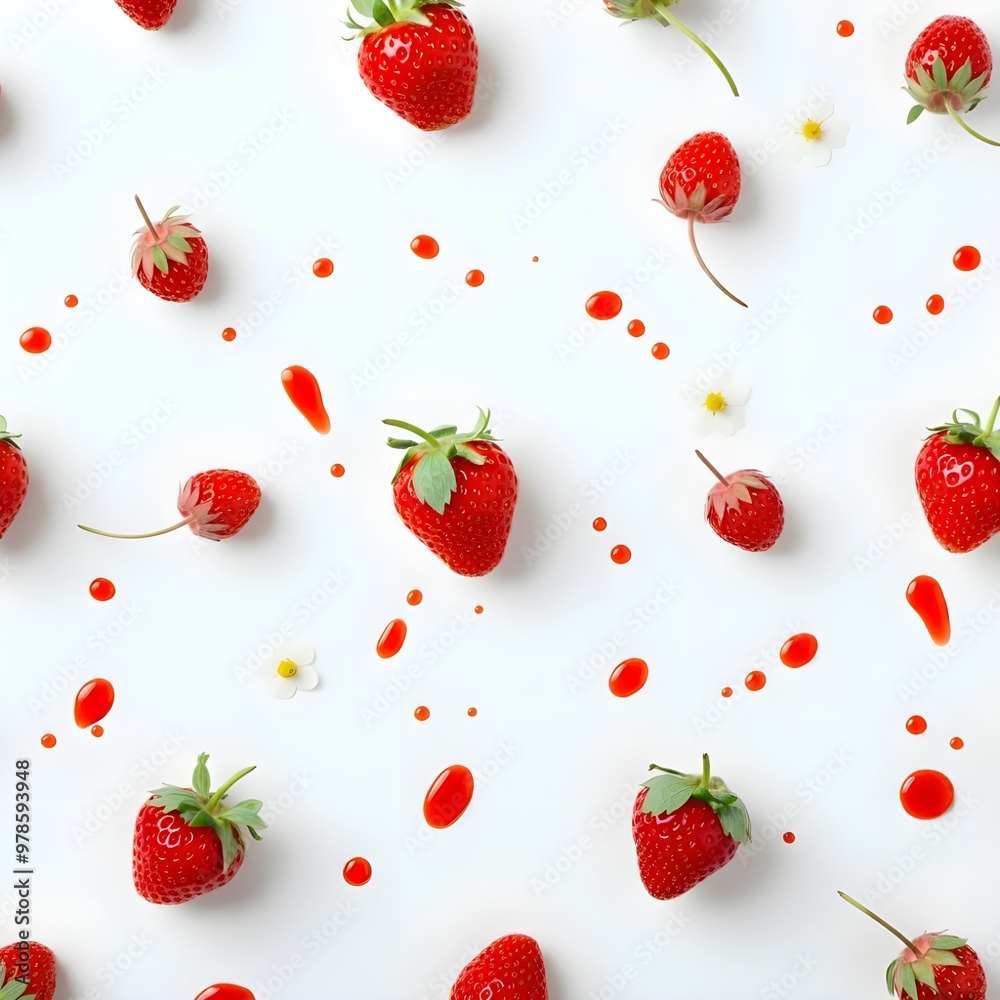 strawberry seamless pattern strawberry seamless pattern