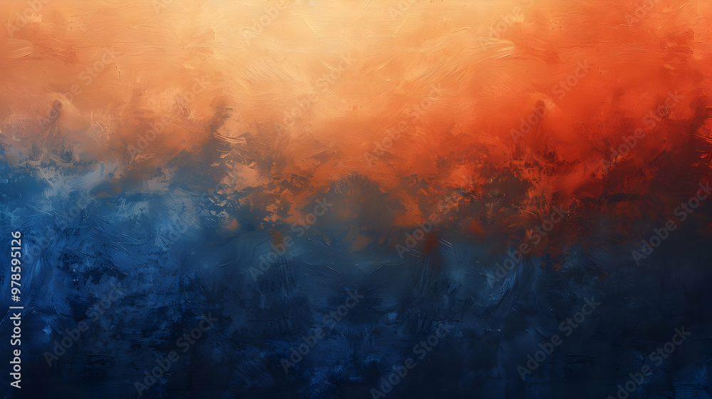 Gradient Indigo to Sienna abstract background