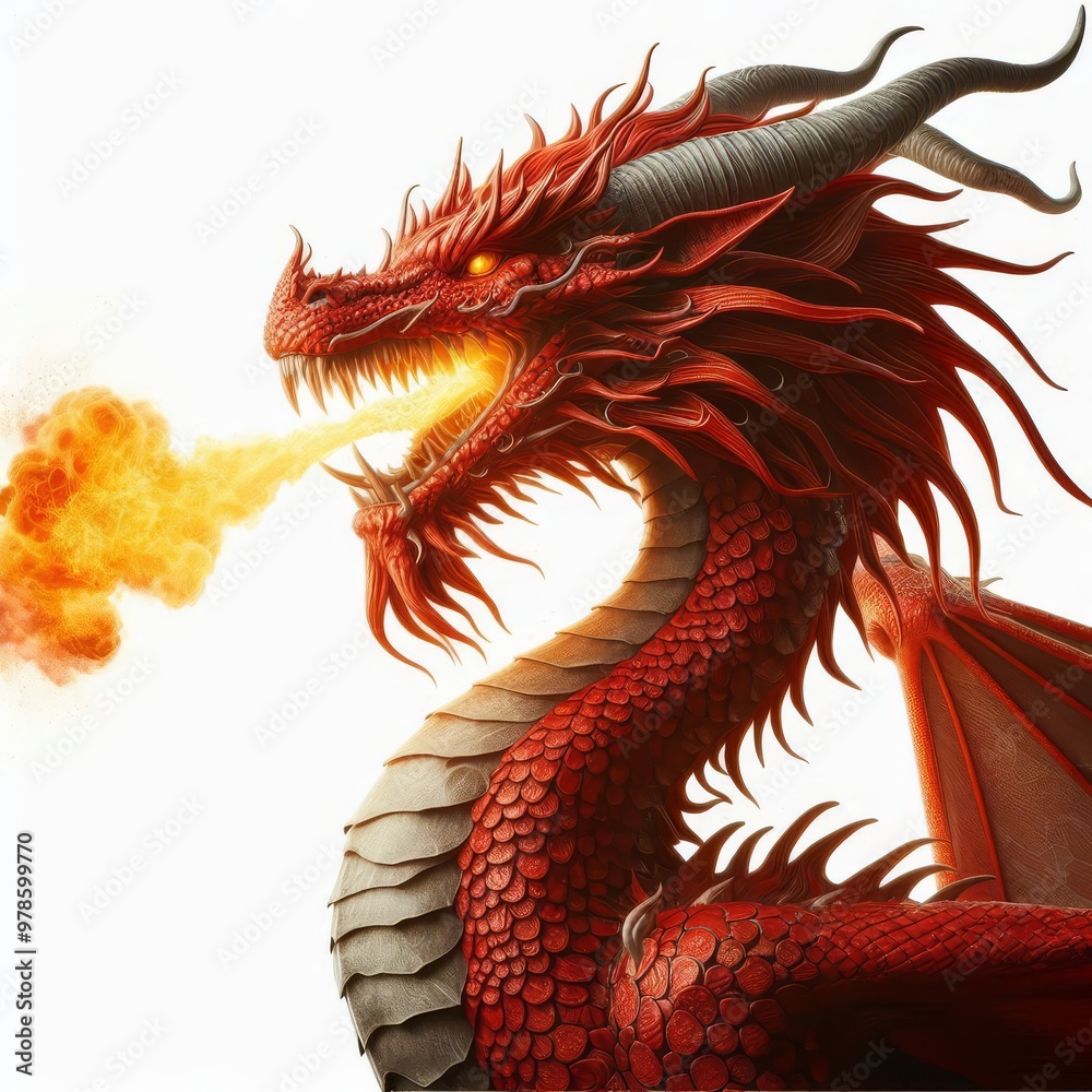 fire dragon on black isolated background fire dragon on black isolated background