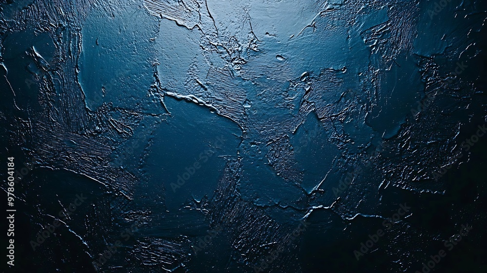 Fototapeta premium Dark Blue Wall Texture : Generative AI