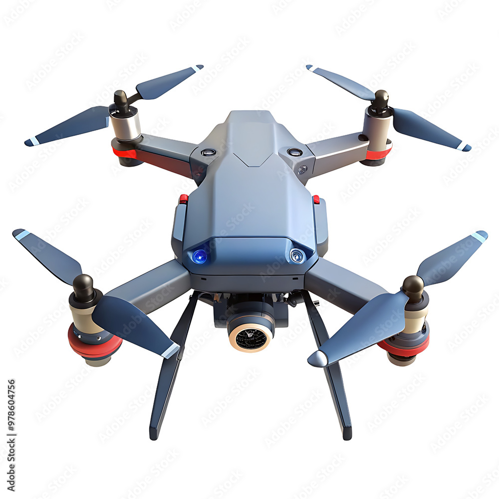 Modern drone camera isolated on transparent background Modern drone camera isolated on transparent background