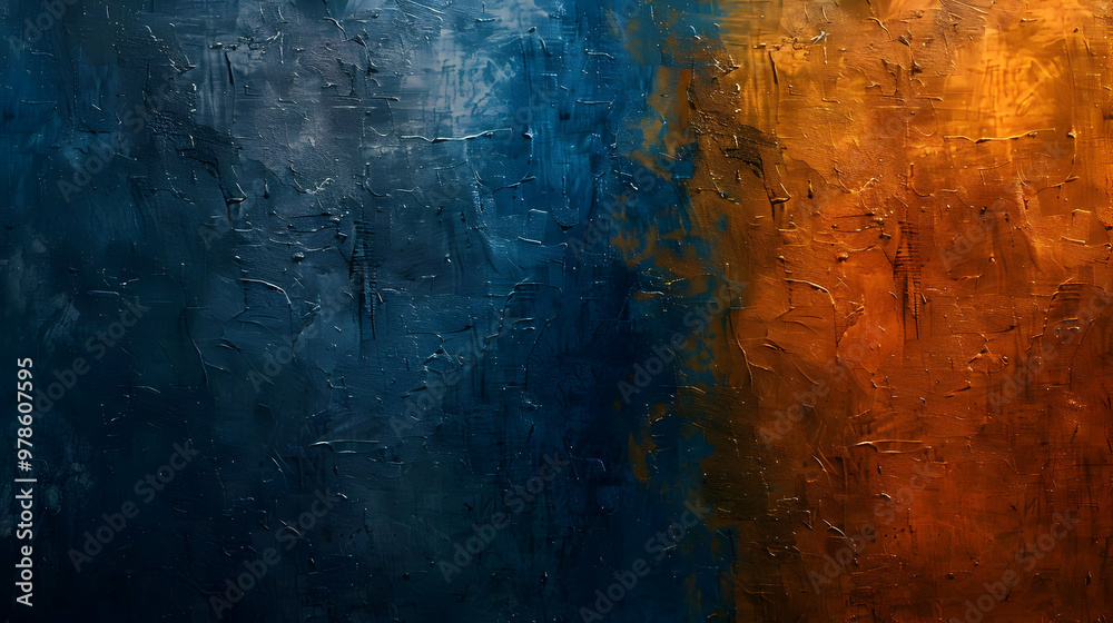 Obraz premium Gradient Apricot to Cobalt abstract background