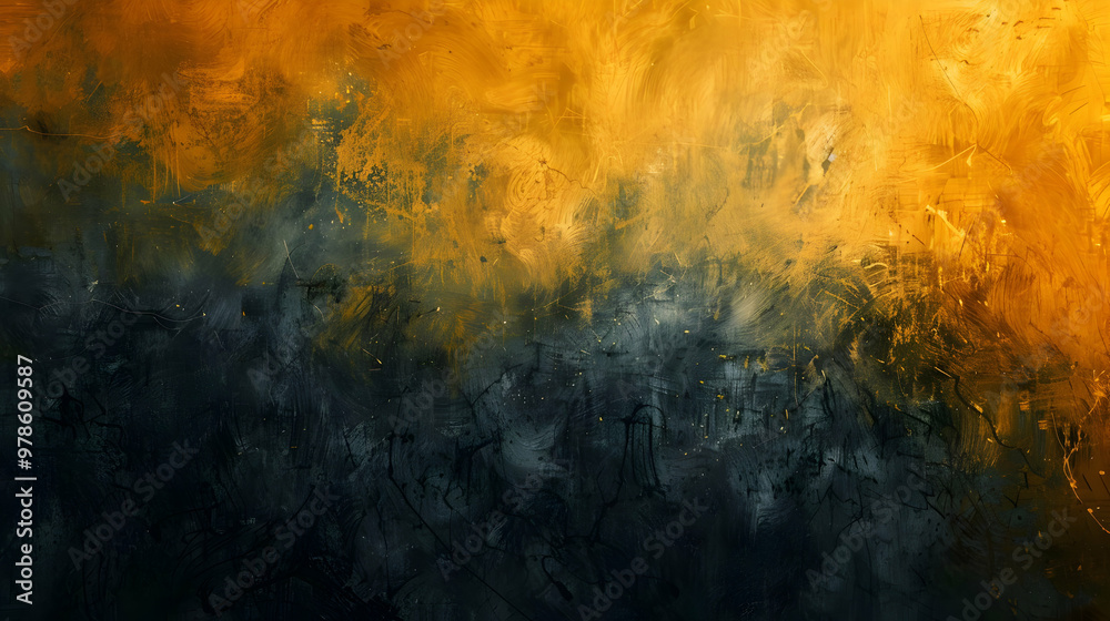 Obraz premium Gradient Charcoal to Lemon abstract background