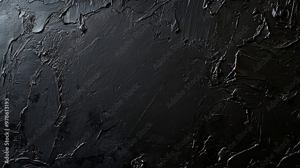 Obraz premium Black Wall Texture : Generative AI