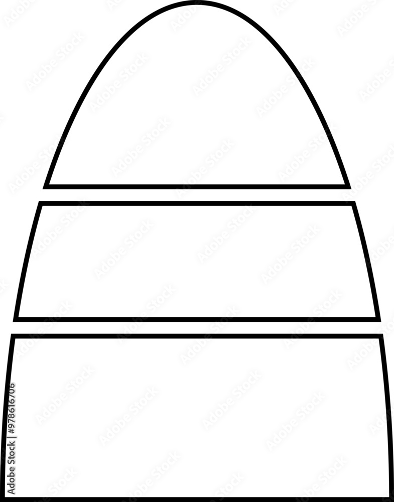 simple infographic chart arch 3divider outline simple infographic chart arch 3divider outline