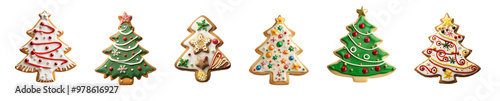 Wallpaper Mural Collection set of Christmas Cookies isolated on transparent background, cut out png Torontodigital.ca