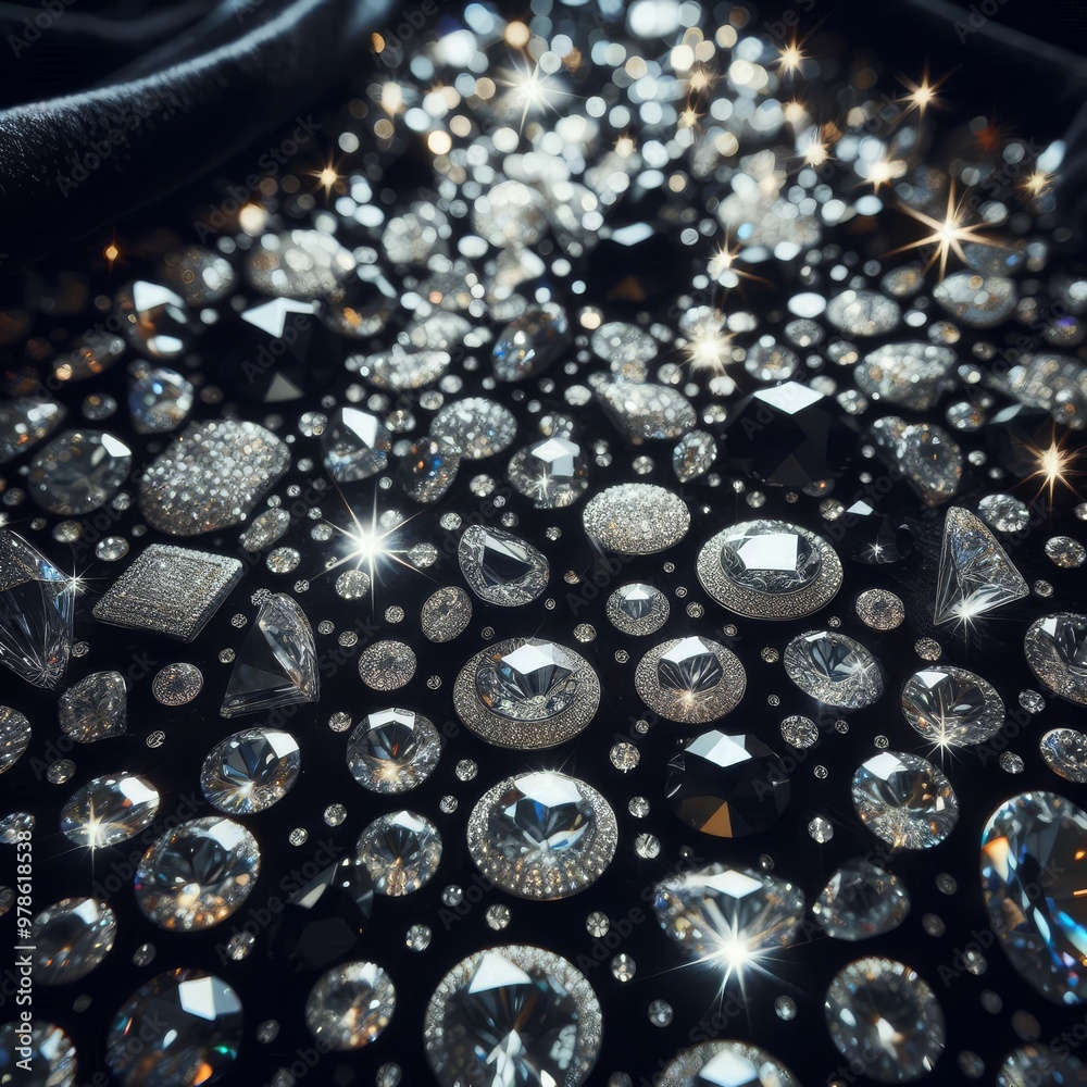 Diamonds on a Black Background
Diamonds on a Black Background