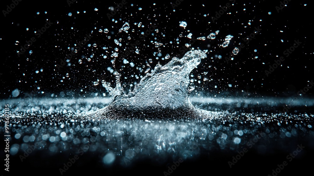 Fototapeta premium Falling Snow Texture for Layering, versatile snow effect for creative projects, easily blendable on dark backgrounds, adjustable opacity for customized winter scenes