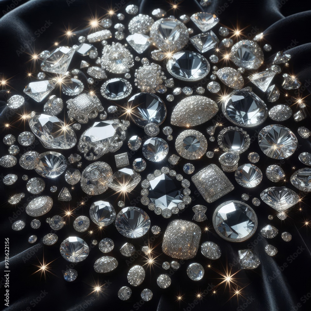 Diamonds on a Black Background
Diamonds on a Black Background