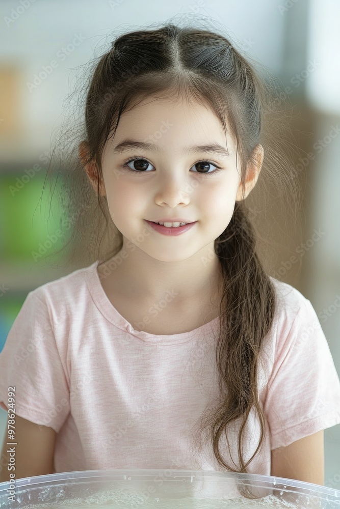 Joyful Little Girl Enjoying a Colorful Bowl of Healthy Food, Capturing the Essence of Childhood and Nourishment in a Bright, Cheerful Setting Joyful Little Girl Enjoying a Colorful Bowl of Healthy Food, Capturing the Essence of Childhood and Nourishment in a Bright, Cheerful Setting