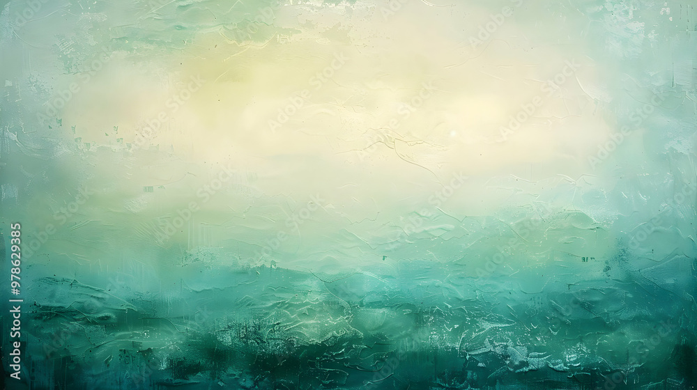 Fototapeta premium Gradient Light Cyan to Light Green abstract background