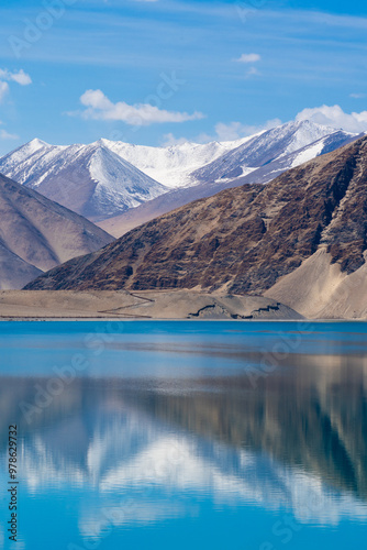 Reflection of Pure Lake Water in the Pamir Plateau, Xinjiang, China