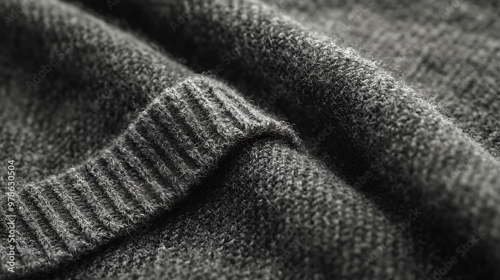 Gray Plush Fabric Background : Generative AI Gray Plush Fabric Background : Generative AI