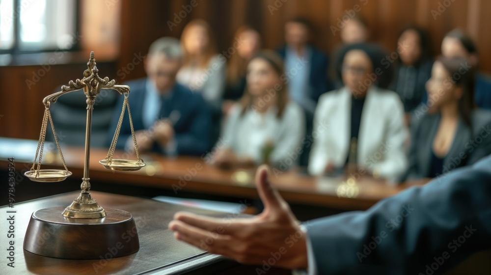 Lawyer presenting a case in court, showcasing legal expertise and advocacy skills Lawyer presenting a case in court, showcasing legal expertise and advocacy skills