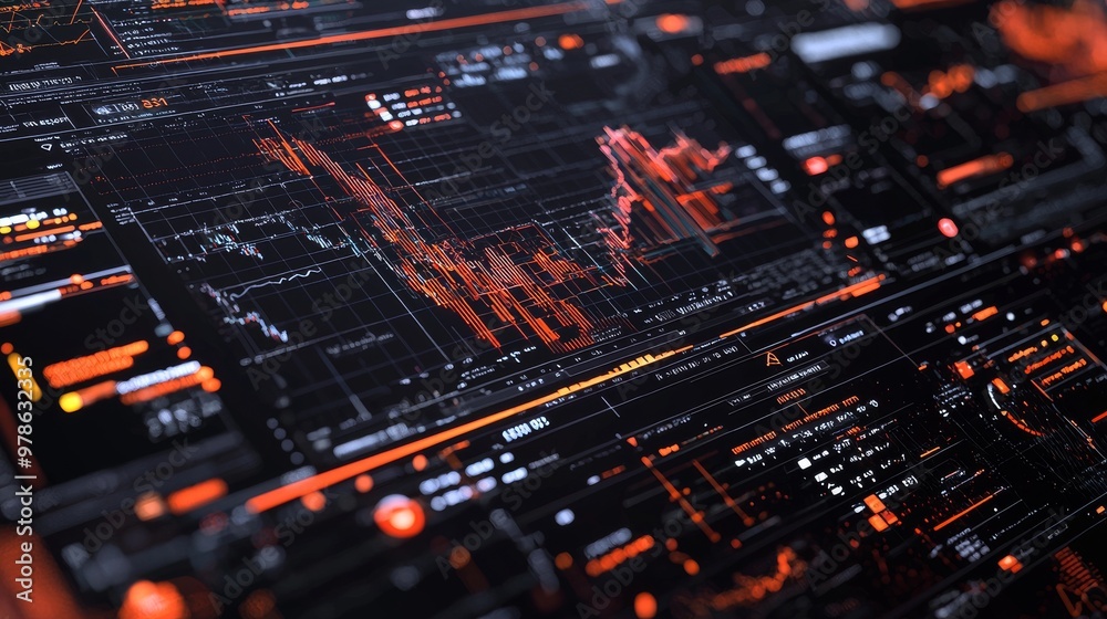 A close-up of an AI-powered system analyzing global oil trade, with complex data overlays and deep insights on market trends, supply chains, and price dynamics, all displayed in a sleek, A close-up of an AI-powered system analyzing global oil trade, with complex data overlays and deep insights on market trends, supply chains, and price dynamics, all displayed in a sleek,