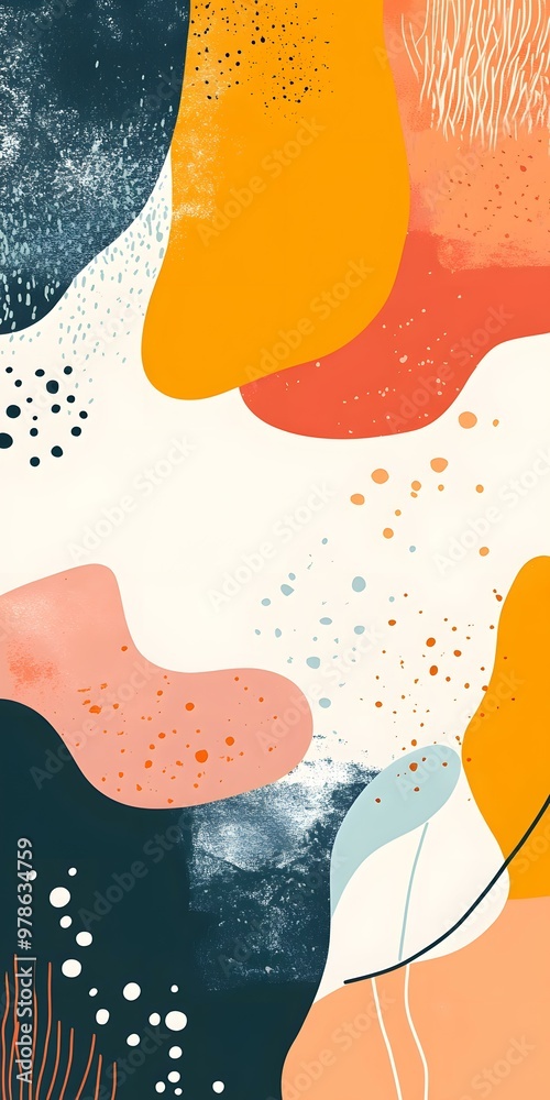 Fototapeta premium Abstract Colorful Shapes Background Illustration