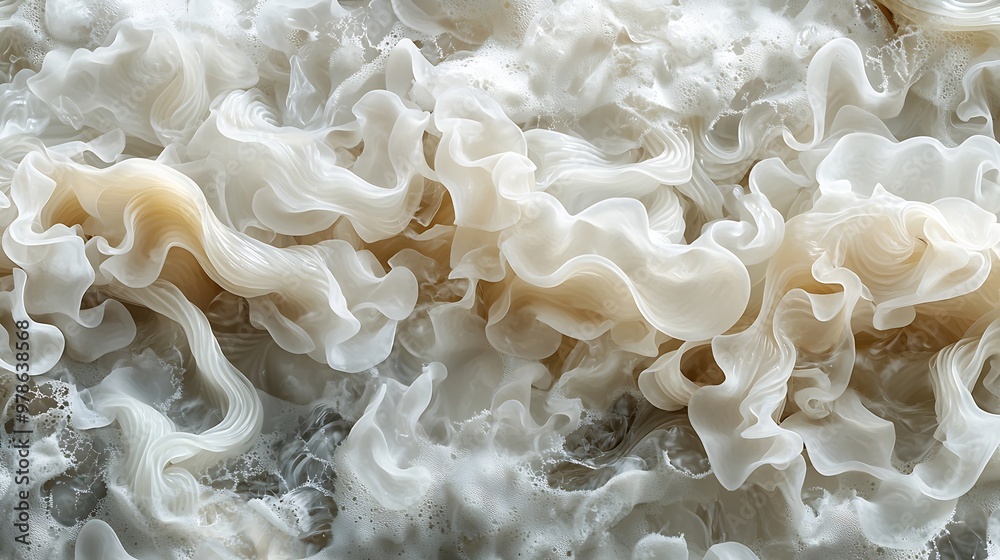 Glass Noodles Background : Generative AI