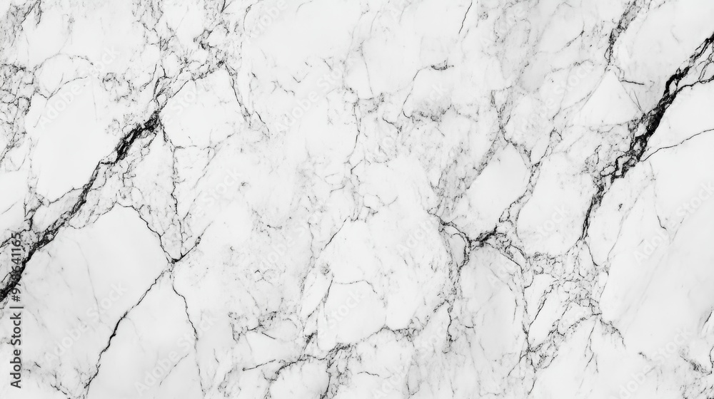 Obraz premium White Marble Texture Background with Grey Veins