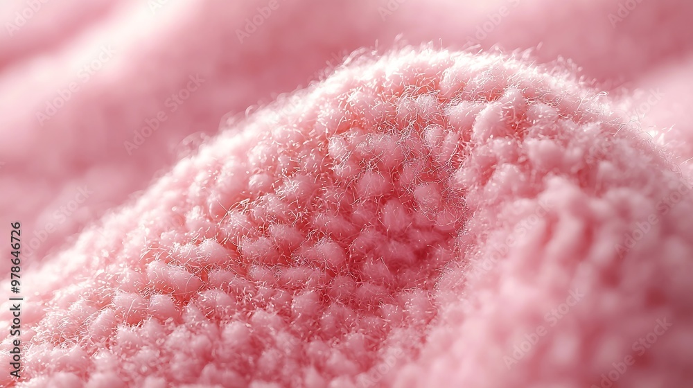 Pink Cotton Wool Background : Generative AI Pink Cotton Wool Background : Generative AI