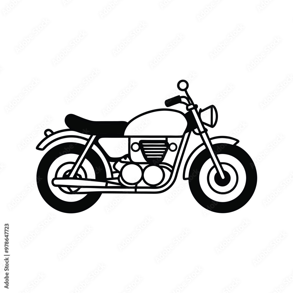 motorbike vector t-shirt design illustration