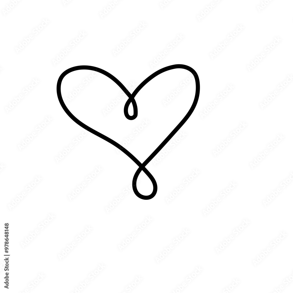 Doodle Heart Unique Icon