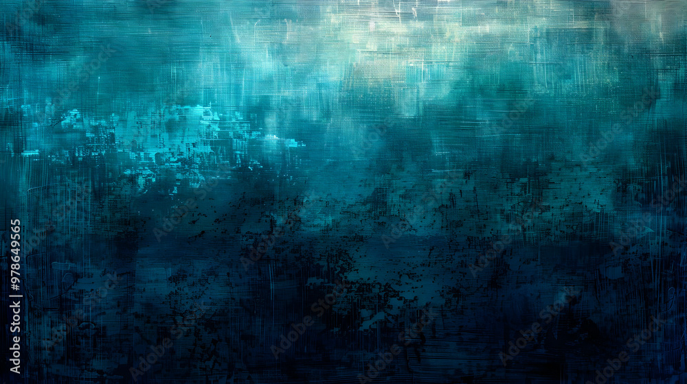 Fototapeta premium Gradient Midnight Blue to Pale Turquoise abstract background