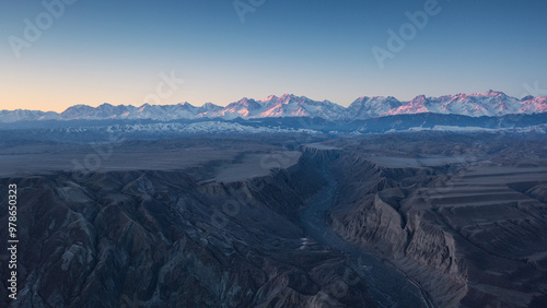 The Tianshan Canyon at Sunrise, Xinjiang, China