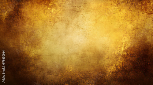 Abstract golden grunge texture background.