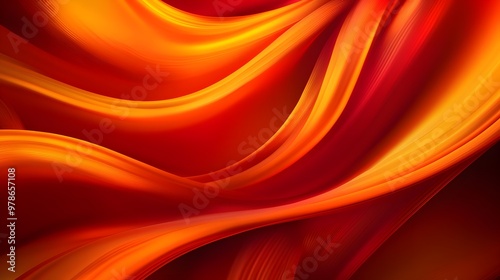 Abstract swirls in warm fall colors, seamless design, blending natural and digital elements, Cyberpunk style, Neon highlights, Futuristic twist, High contrast.