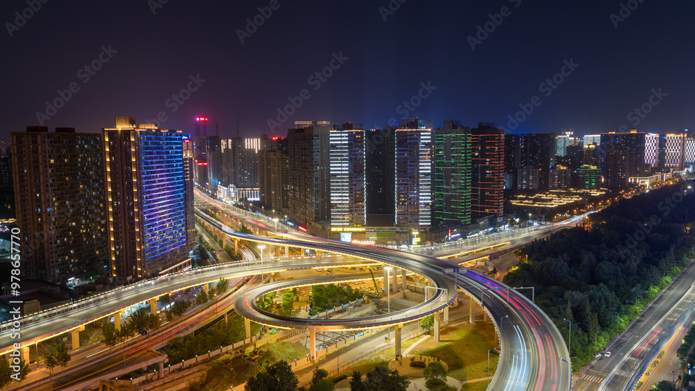 Fototapeta premium City Center Business District, Xi'an, China