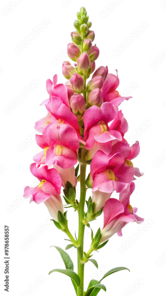 Obraz premium Isolated Snapdragon Flower on Transparent Background - High-Quality Botanical Image