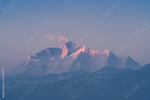 Makaru Peak Sunrise the Himalayas, Tibet, China