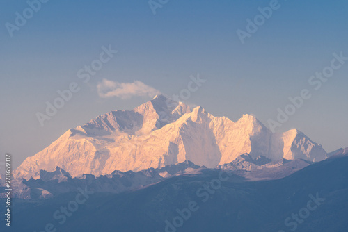 Makaru Peak Sunrise the Himalayas, Tibet, China