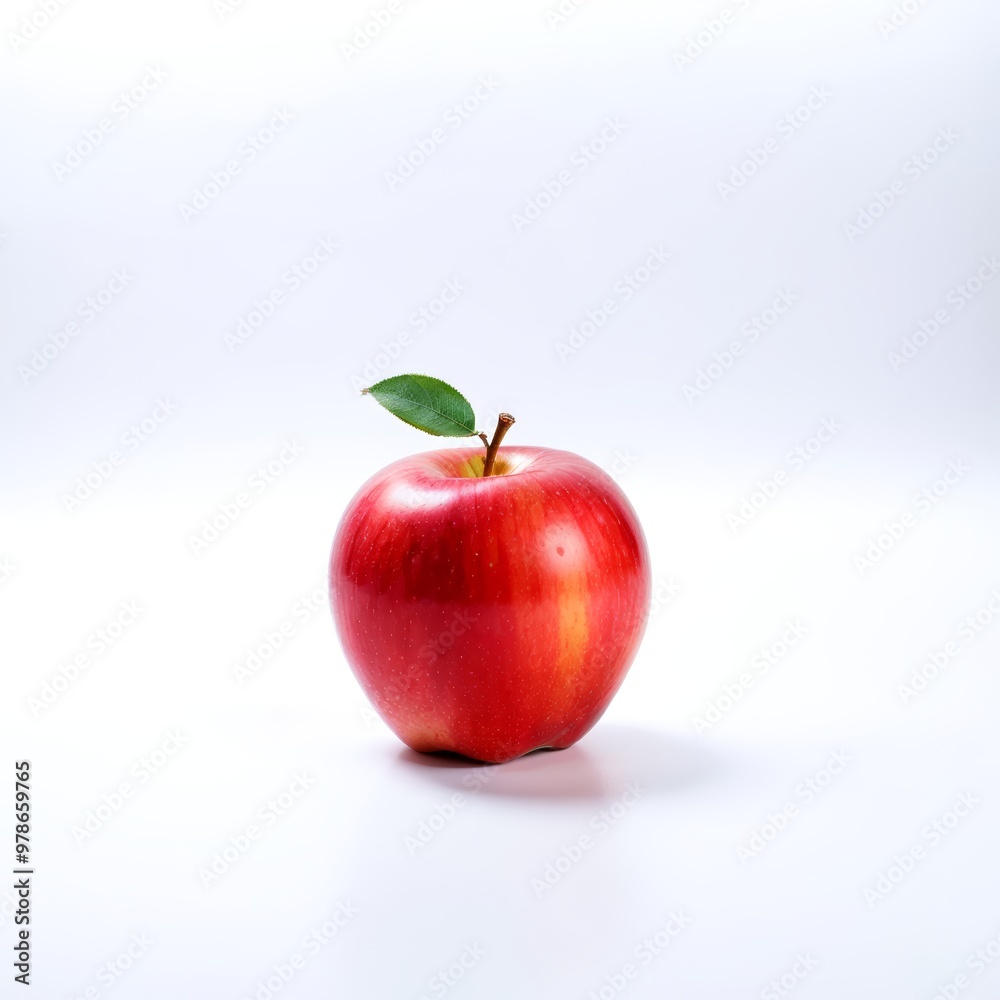 Apple on a white background Apple on a white background